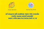 KẾ HOẠCH BỒI DƯỠNG TRƯỜNG ĐẠI HỌC QUY NHƠN THEO TIÊU CHUẨN CHỨC DANH NGHỀ NGHIỆP GIÁO VIÊN MẦM NON/TIỂU HỌC/TRUNG HỌC CƠ SỞ/TRUNG HỌC PHỔ THÔNG K.10