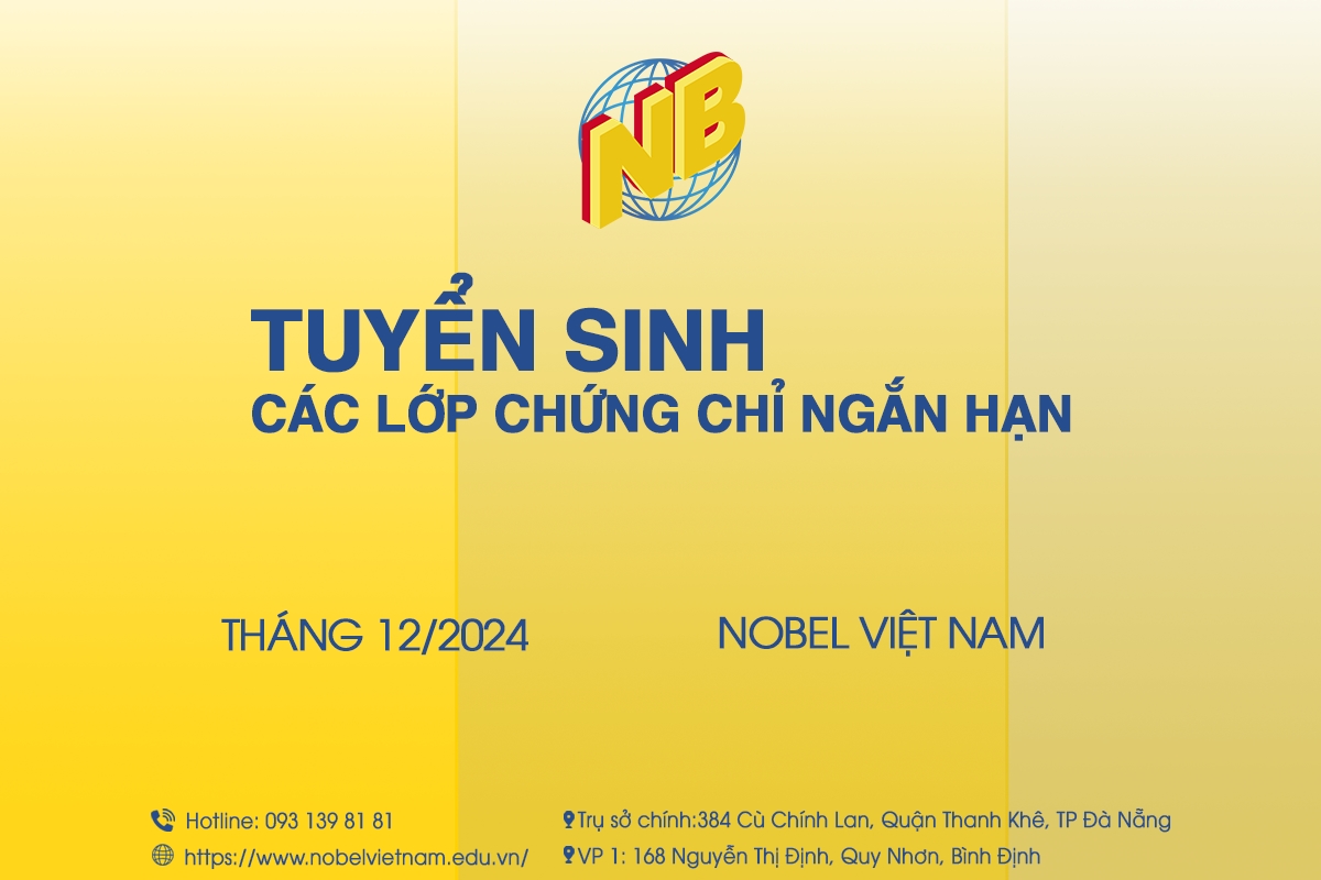 LỊCH KHAI GIẢNG DỰ KIẾN THÁNG 12/2024 